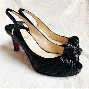 Christian Louboutin Black Patent Leather Pumps